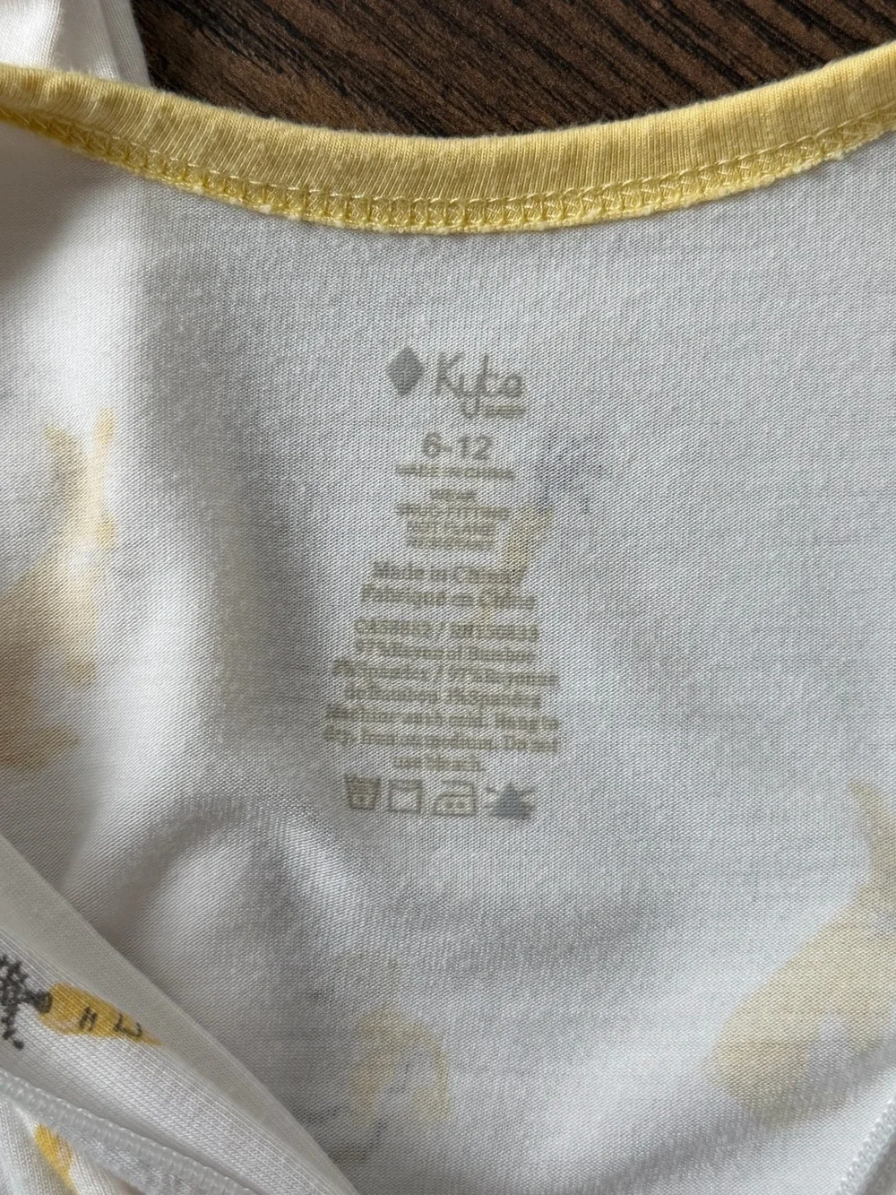 Kyle Baby Zippered Footie Hop Bunny White Yellow Size 6-12 Months